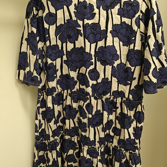 Mud Pie Blue Floral Mini Dress - Picture 2 of 6